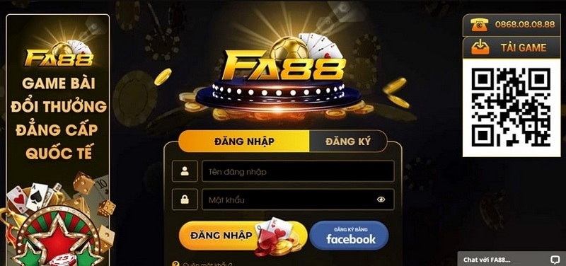 Đăng nhập fa88 bằng thông tin đăng ký