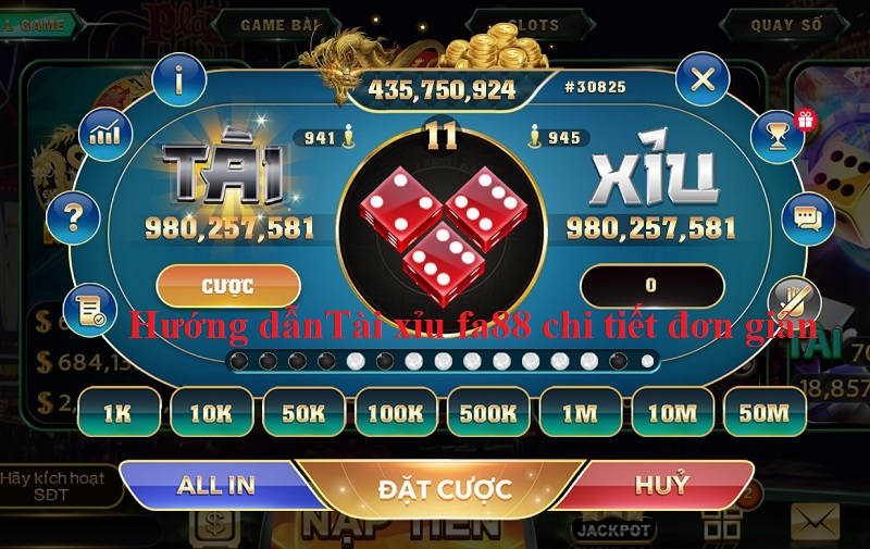 Tham gia tài xỉu fa88 để nhận ngay thu nhập khủng 